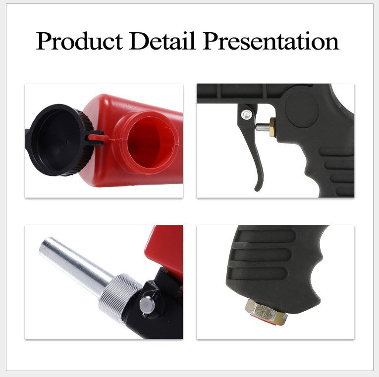 Portable Pneumatic Sandblasting Gun for E-commerce