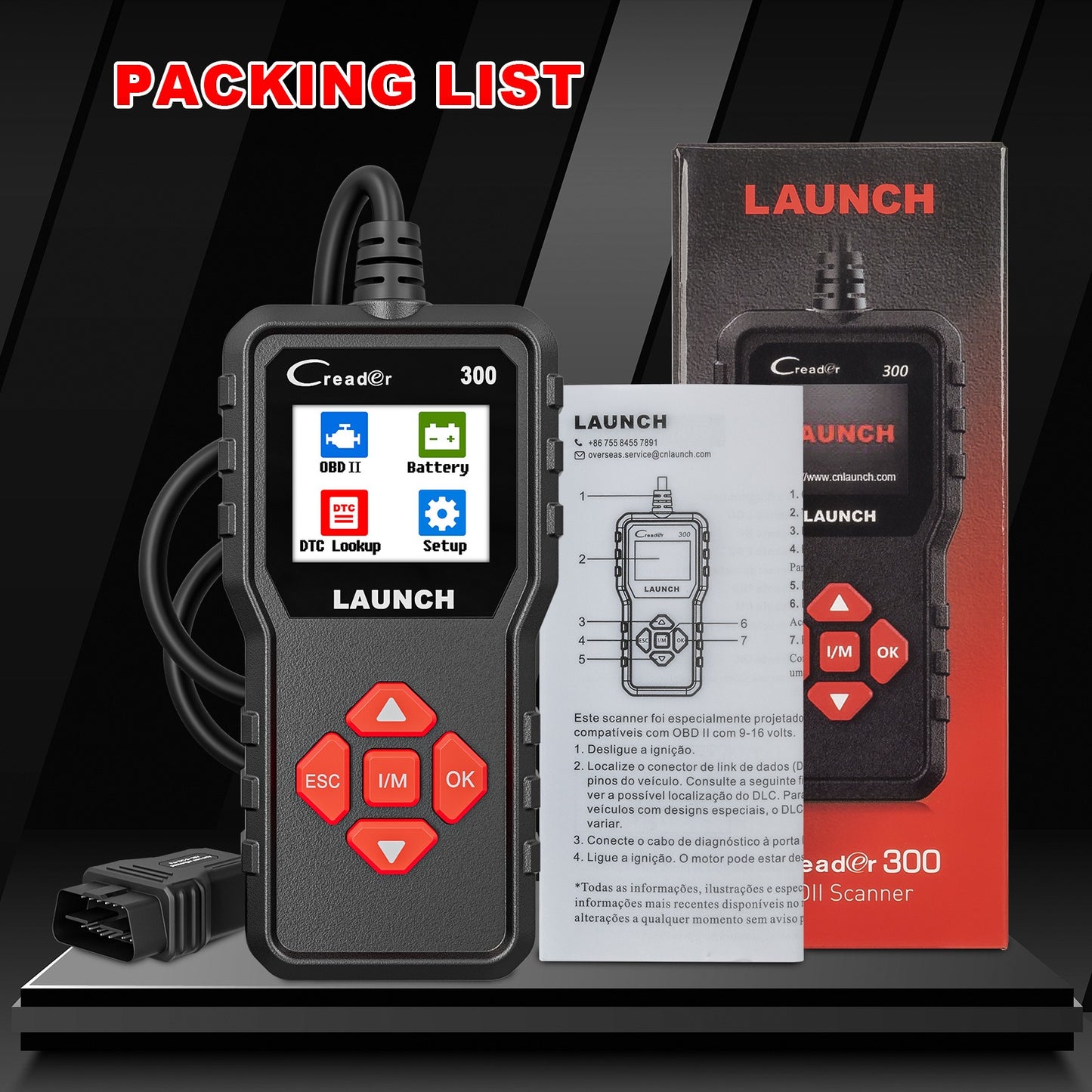 Multilingual Engine Emission System Diagnostic Tool CR300