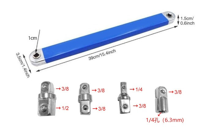 Multi-Function Extension Wrench Set