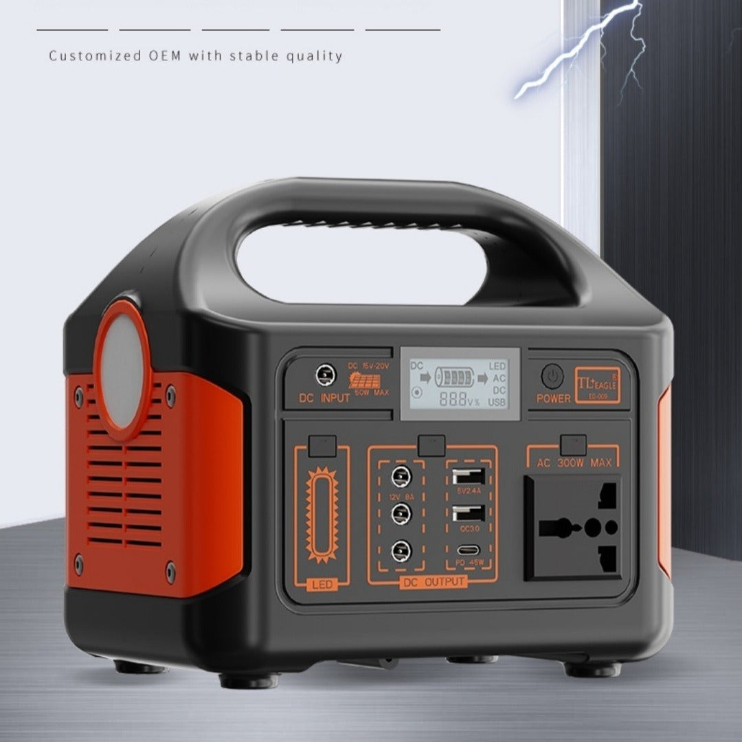 500W Outdoor Portable Power Station with Multiple Output Ports