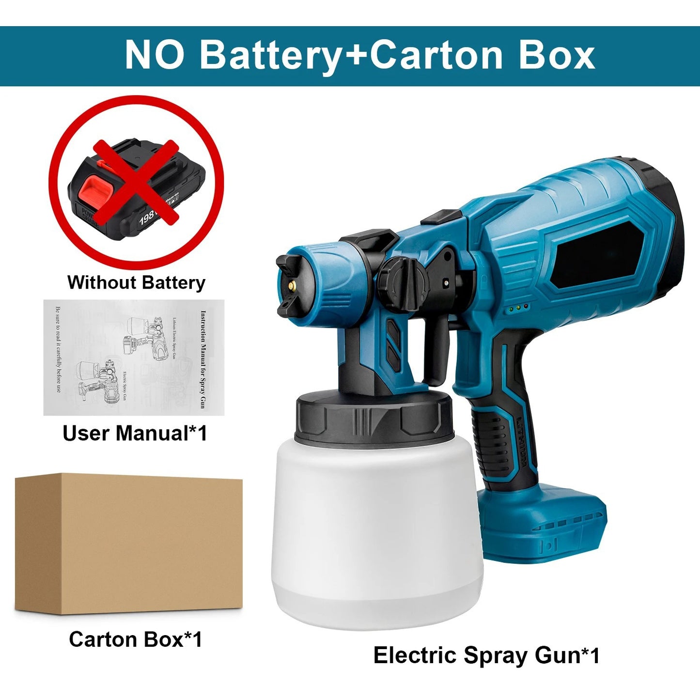 Wireless Paint Sprayer 21V Portable