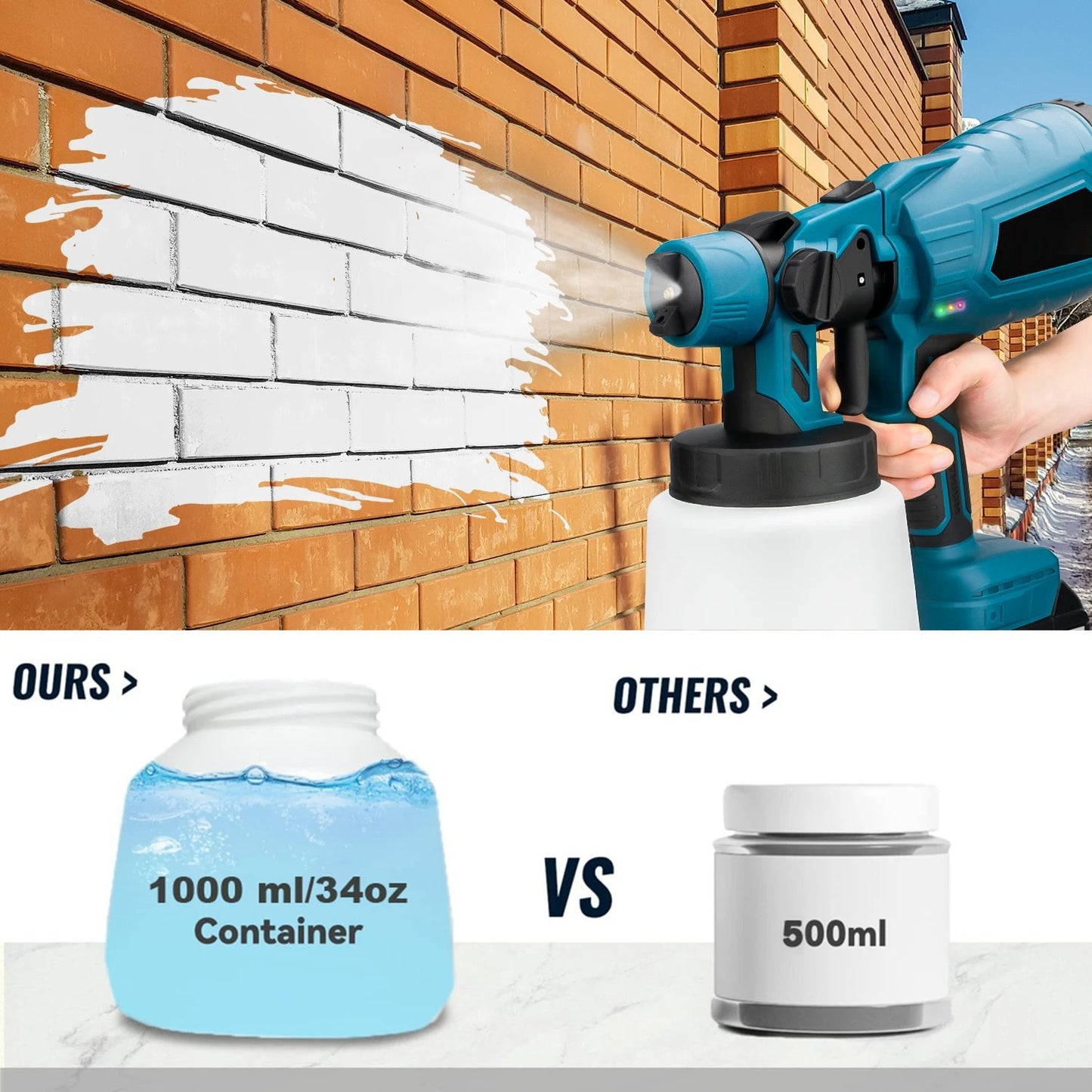 Wireless Paint Sprayer 21V Portable