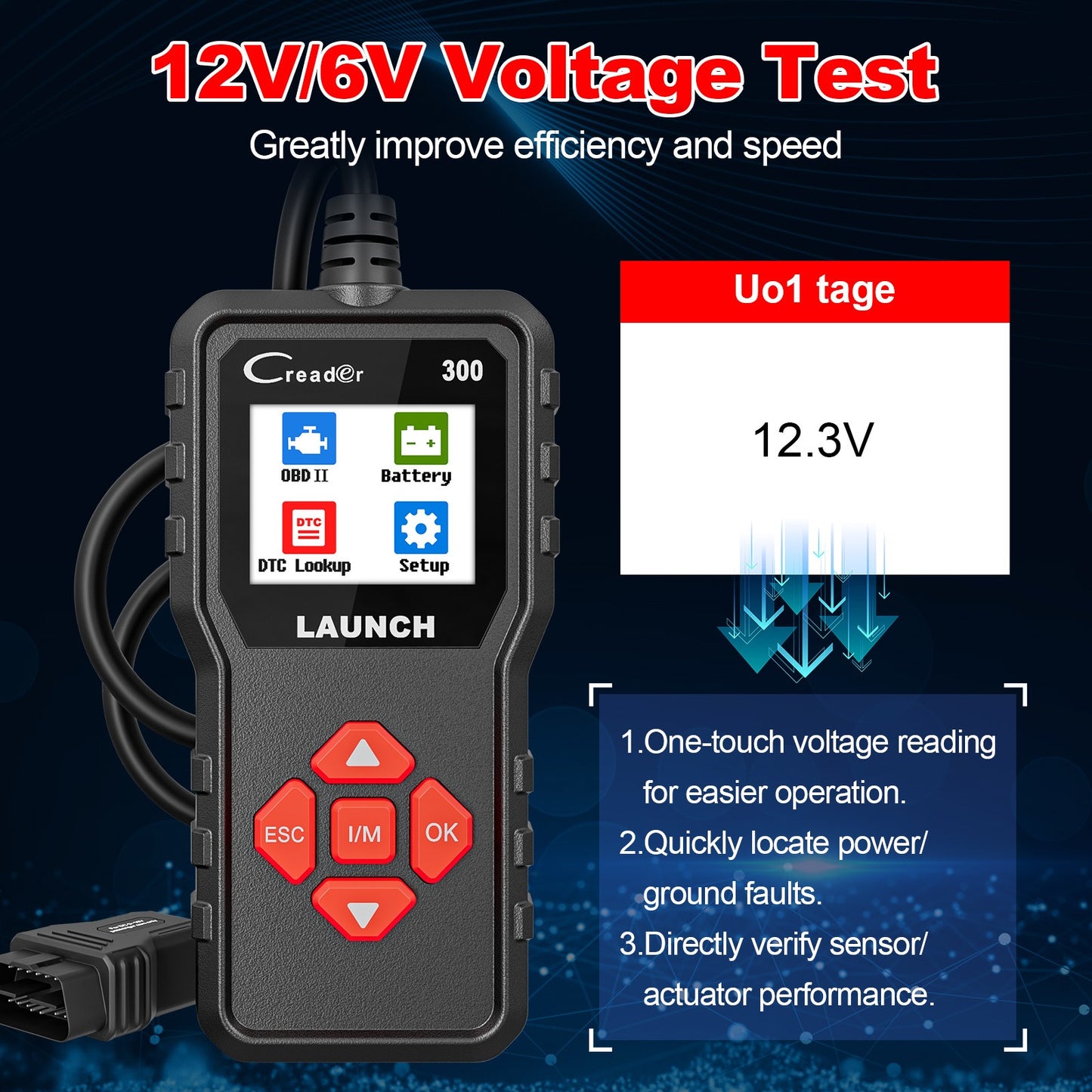 Multilingual Engine Emission System Diagnostic Tool CR300