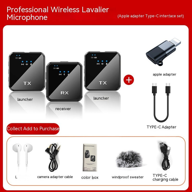 Wireless Clip-On Noise Reduction Microphone