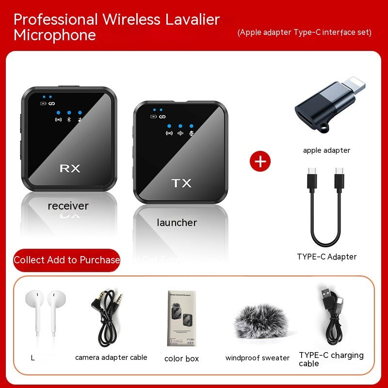 Wireless Clip-On Noise Reduction Microphone