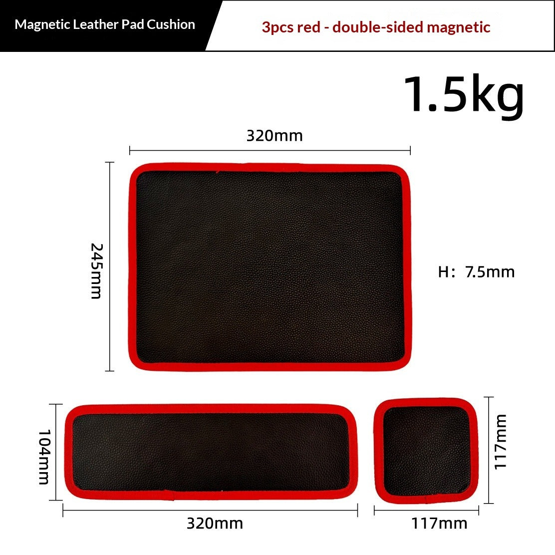 3 Piece Magnetic Tool Organizer Mat