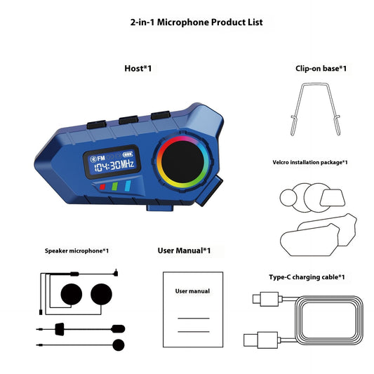 Motorcycle Helmet Bluetooth Headset