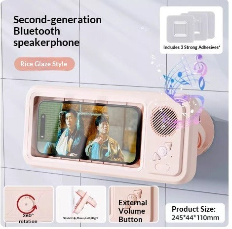 Waterproof Bluetooth Speaker Phone Holder