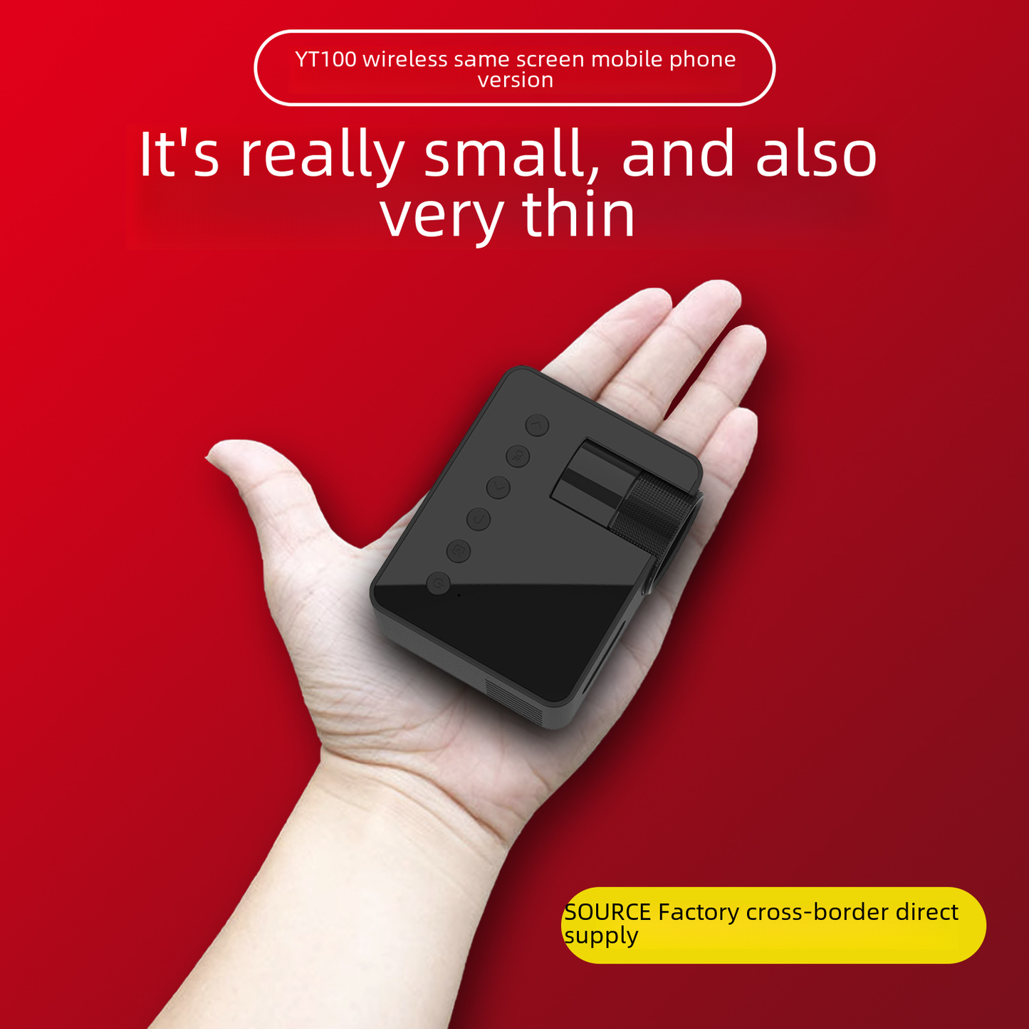 YT100 Portable Mini Projector for Home Cinema