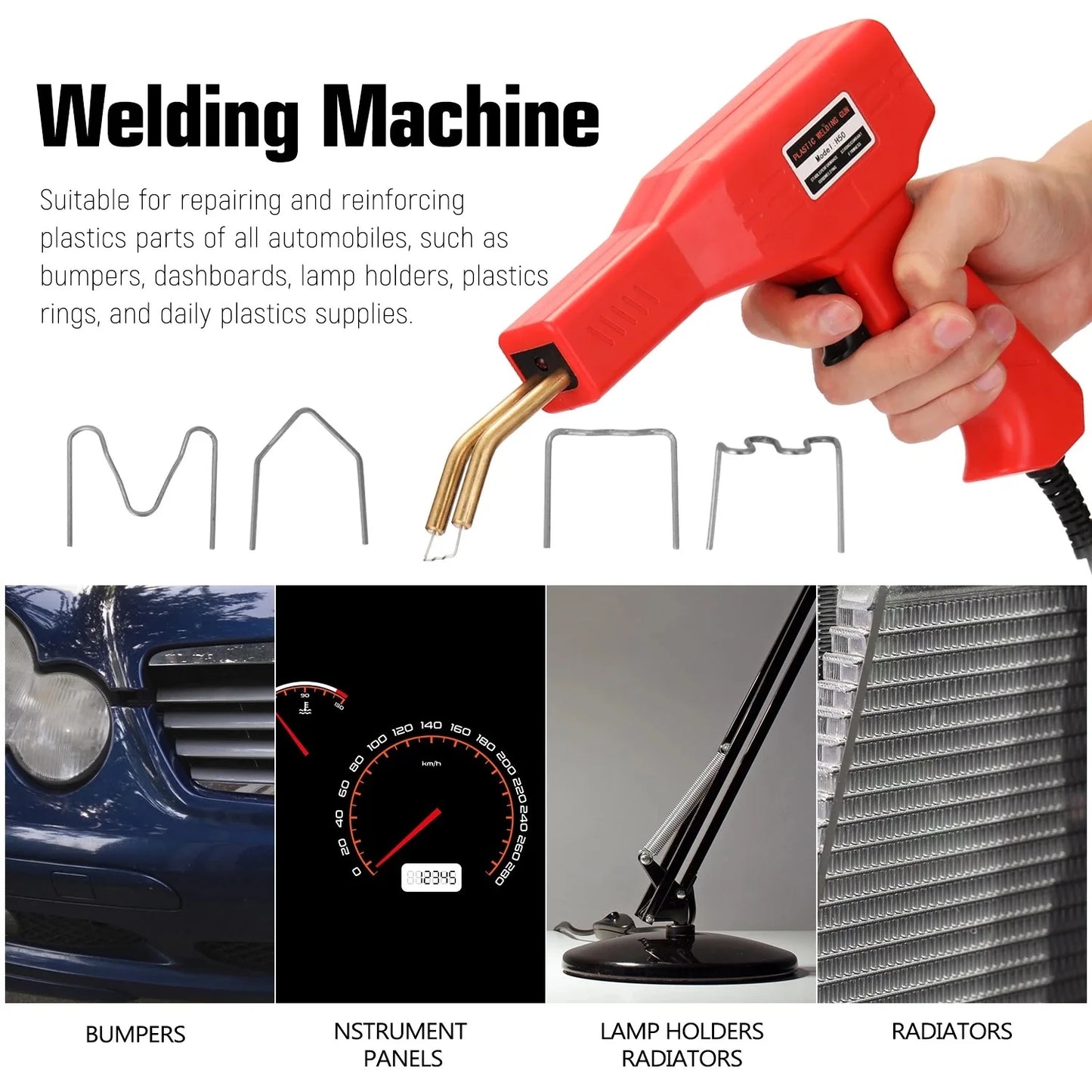 110v220v Portable Automotive Plastic Welding Machine Hot Stapler Machine Staple PVC Repairing Machine Car Bumpers Repairing Tool