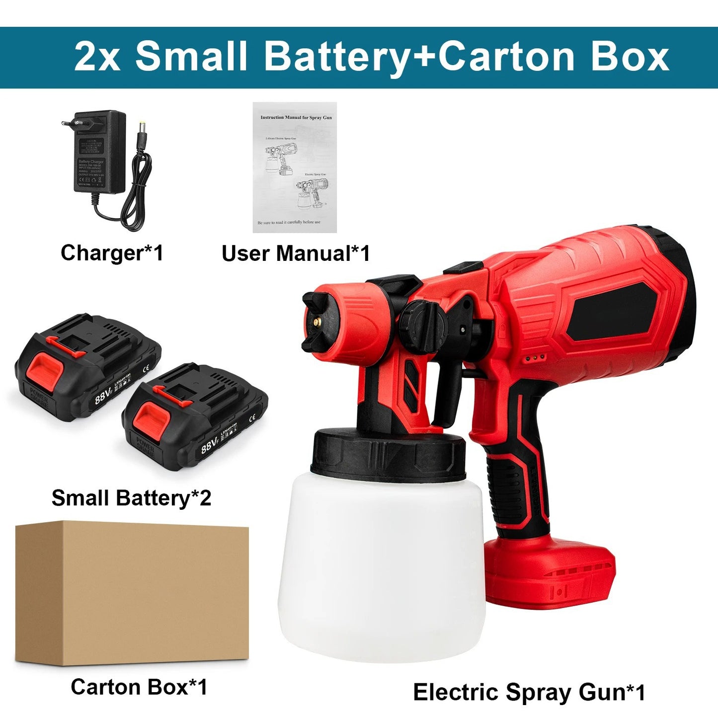 Wireless Paint Sprayer 21V Portable