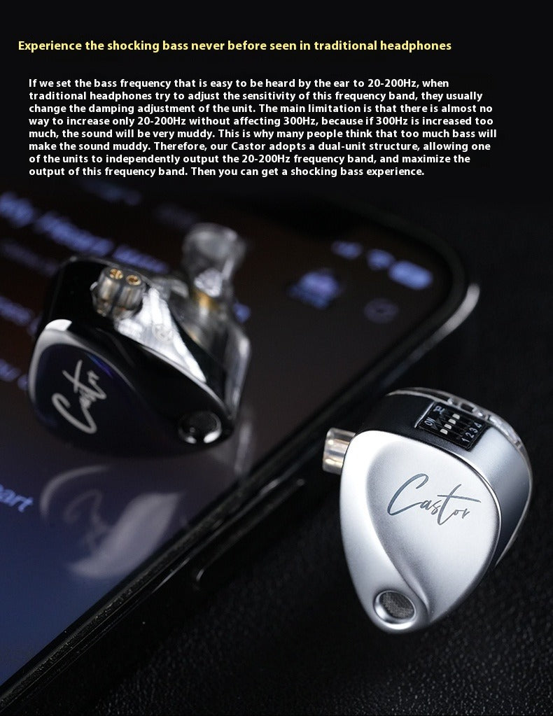 Adjustable Dual Driver In-Ear Headphones