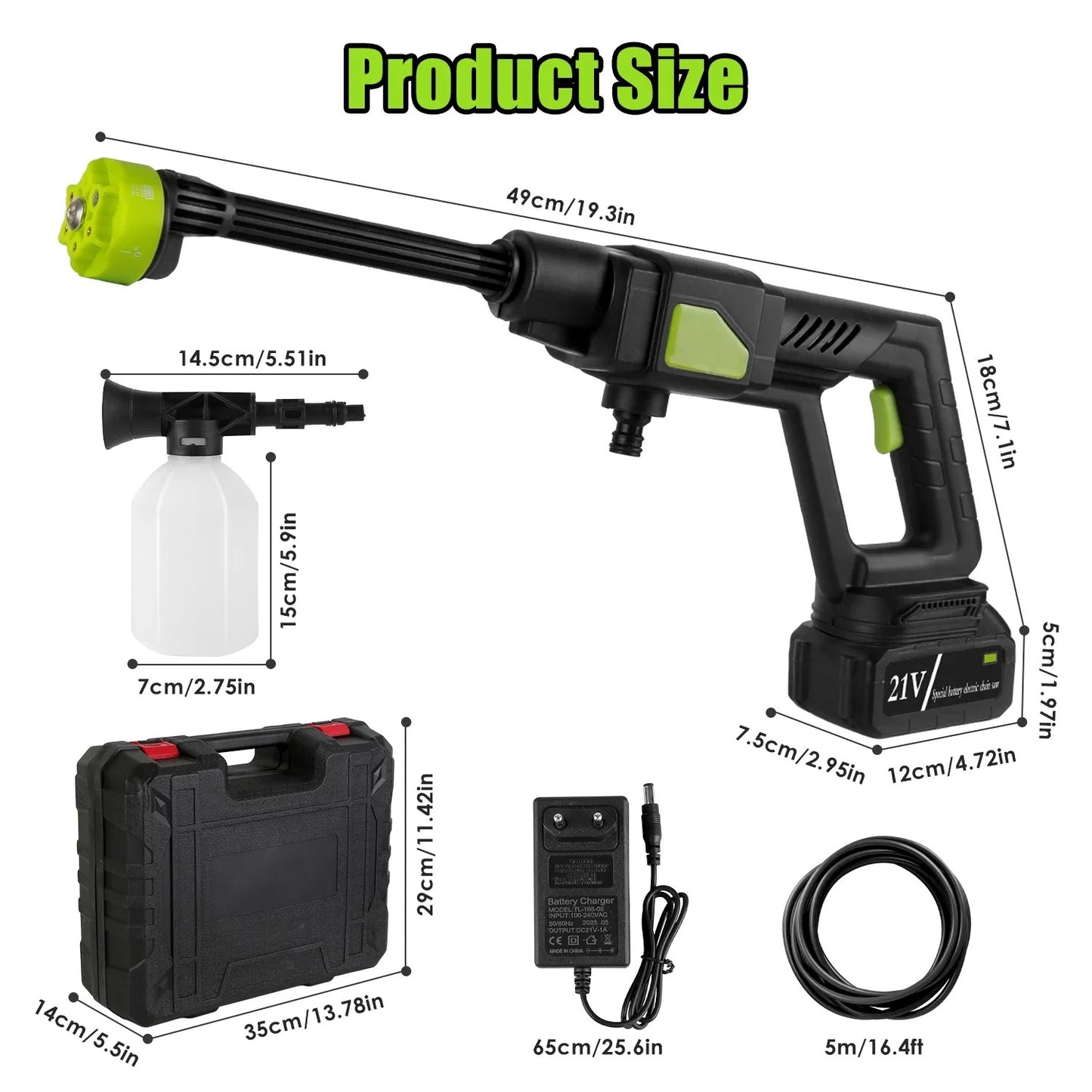 Cordless Pressure Washer Portable Electric Power Washer