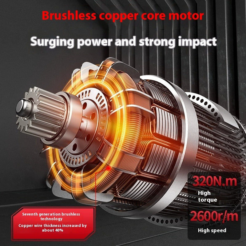 Brushless Rechargeable Electric Drill