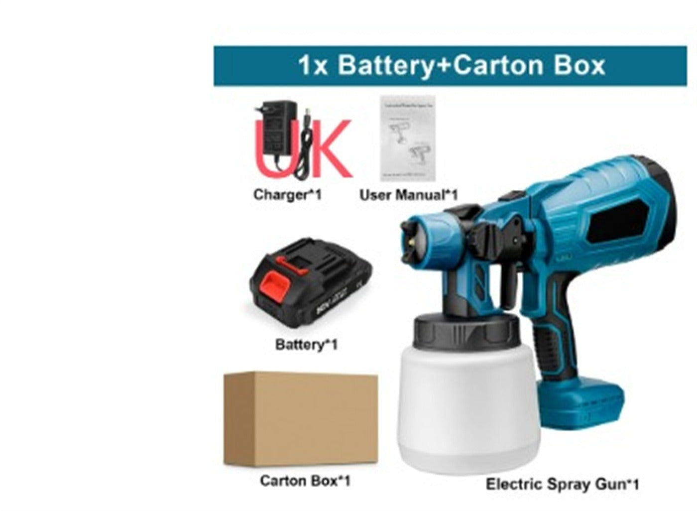 Wireless Paint Sprayer 21V Portable